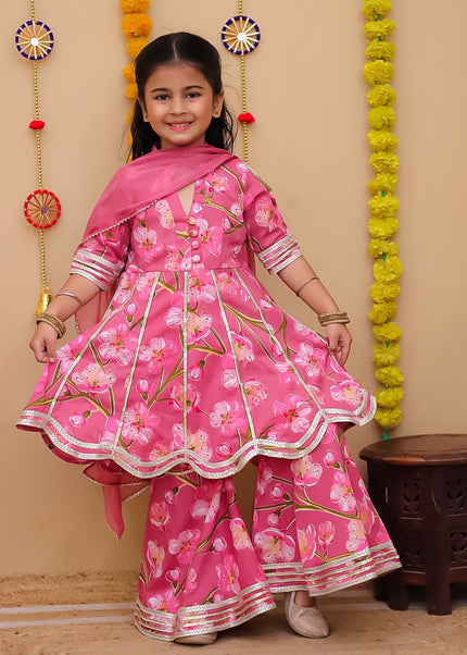 Collection image for: Floral peplum set for girls