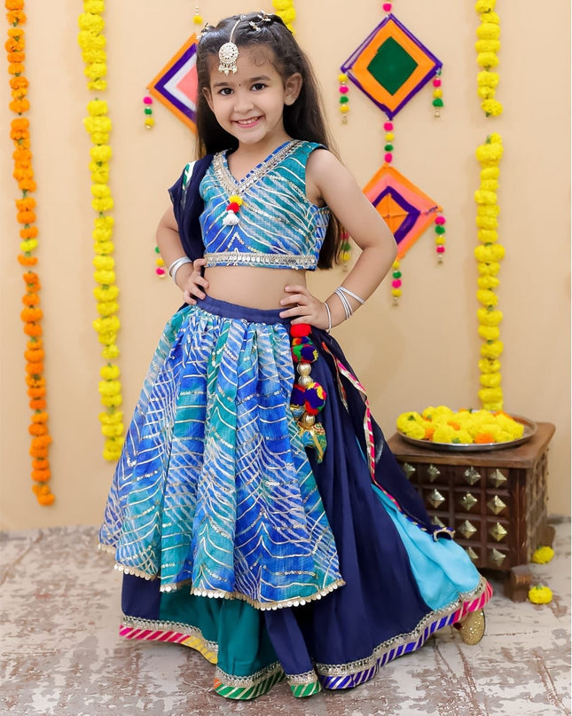 Ocean Breeze Blue Lehenga Choli