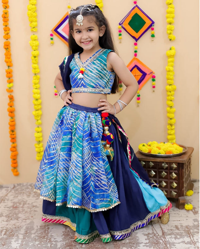 Ocean Breeze Blue Lehenga Choli